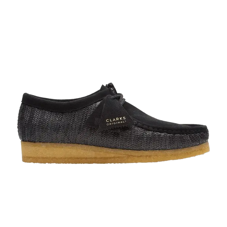 Кроссовки Wallabee 'Black Raffia', черный 
Кроссовки Wallabee 'Black Raffia', черный