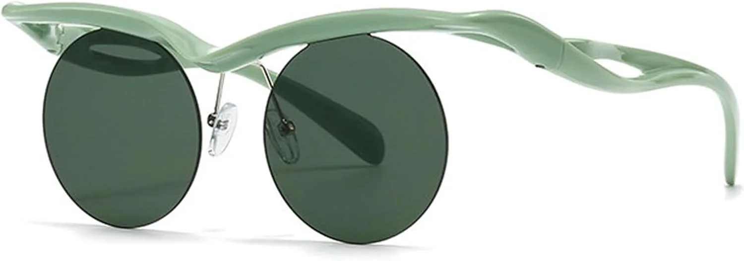 Солнцезащитные очки Helena в маленькой круглой оправе в стиле панк для женщин и мужчин, модель 2025, роскошные винтажные без оправы, защита от УФ-излучения UV400, C3
Солнцезащитные очки Helena в маленькой круглой оправе в стиле панк для женщин и мужчин, модель 2025, роскошные винтажные без оправы, защита от УФ-излучения UV400, C3