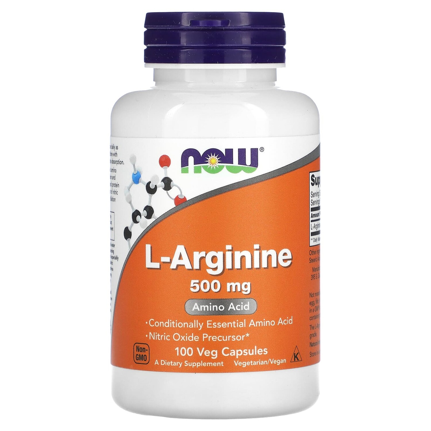 Now Foods L-Arginine 500 mg 100 Veg Capsules
Now Foods L-Arginine 500 mg 100 Veg Capsules