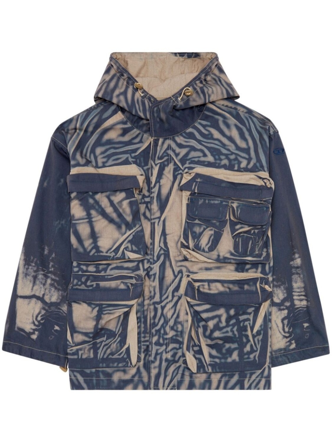 Diesel куртка J-Cadmus с жатым эффектом, синий 
Diesel куртка J-Cadmus с жатым эффектом, синий