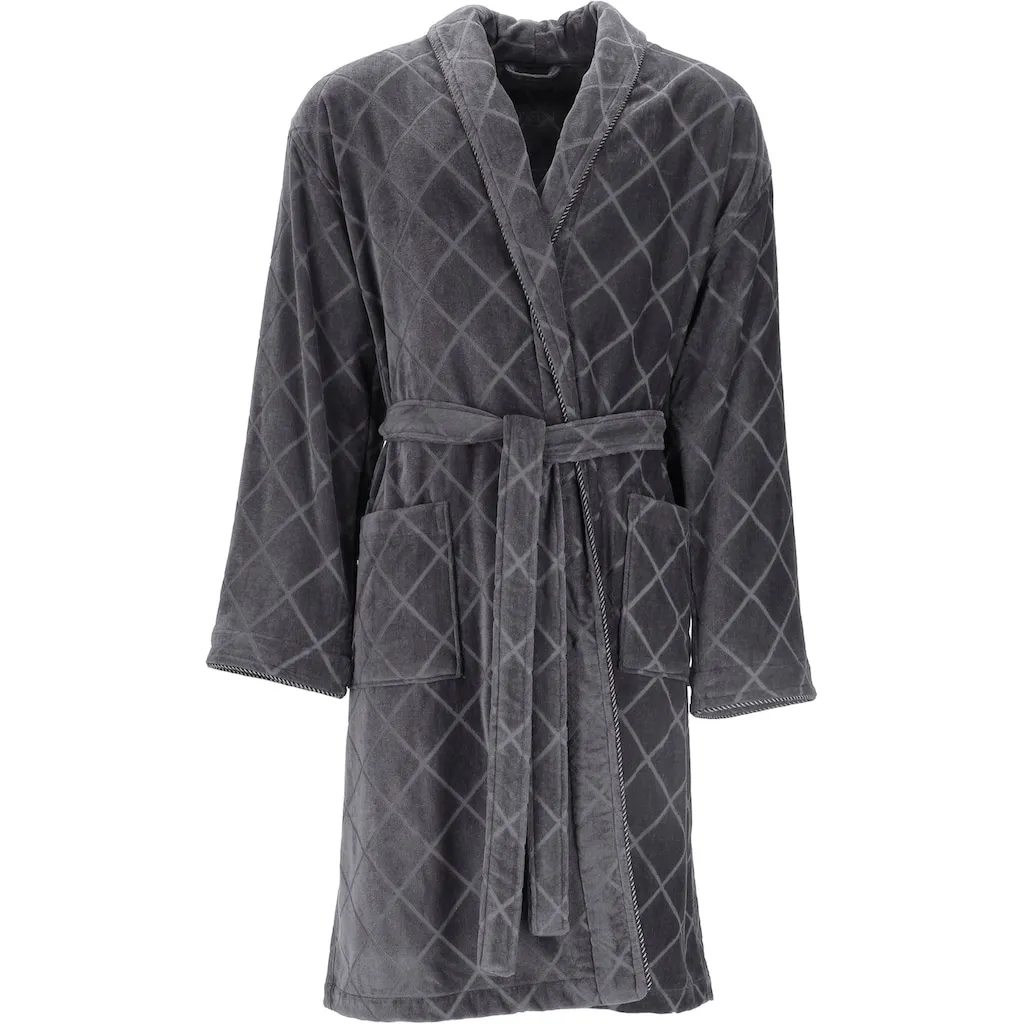 Мужской халат Barron, идеально подходит для сауны и спа, гостиничный халат, утренний халат 1 шт., с шалевым воротником, ромбовидный узор Vossen, графит
Мужской халат Barron, идеально подходит для сауны и спа, гостиничный халат, утренний халат 1 шт., с шалевым воротником, ромбовидный узор Vossen, графит