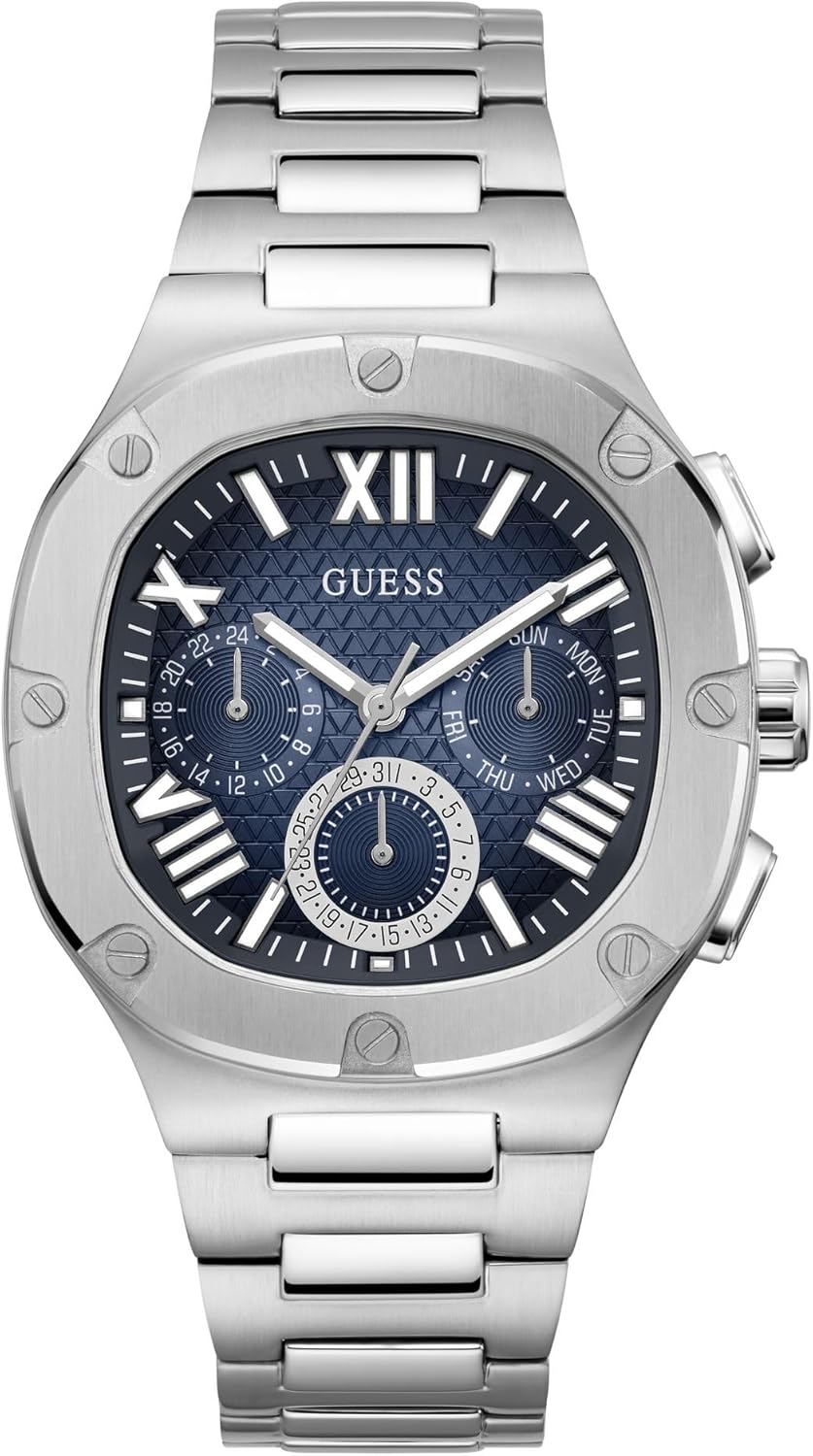 GUESS мужские часы 42mm, Silver Tone/Silver Tone/Blue
GUESS мужские часы 42mm, Silver Tone/Silver Tone/Blue