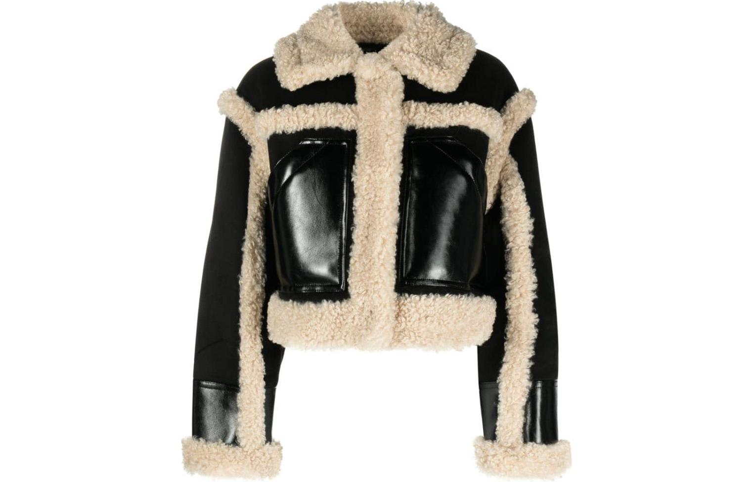 STAND STUDIO Короткая куртка из искусственной овчины, Black
STAND STUDIO Короткая куртка из искусственной овчины, Black