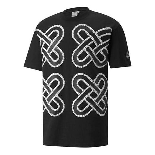 Футболка x pronounce crossover graphic tee printing sports round neck short sleeve black Puma, черный 
Футболка x pronounce crossover graphic tee printing sports round neck short sleeve black Puma, черный