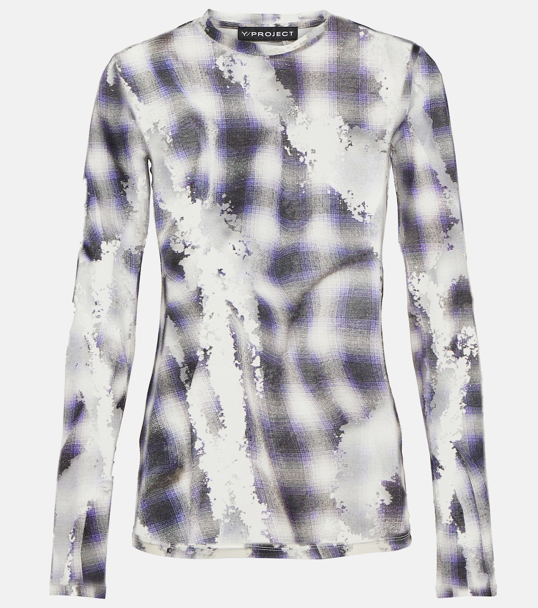 Клетчатый прозрачный топ деворе Y/Project, Blue Print
Клетчатый прозрачный топ деворе Y/Project, Blue Print