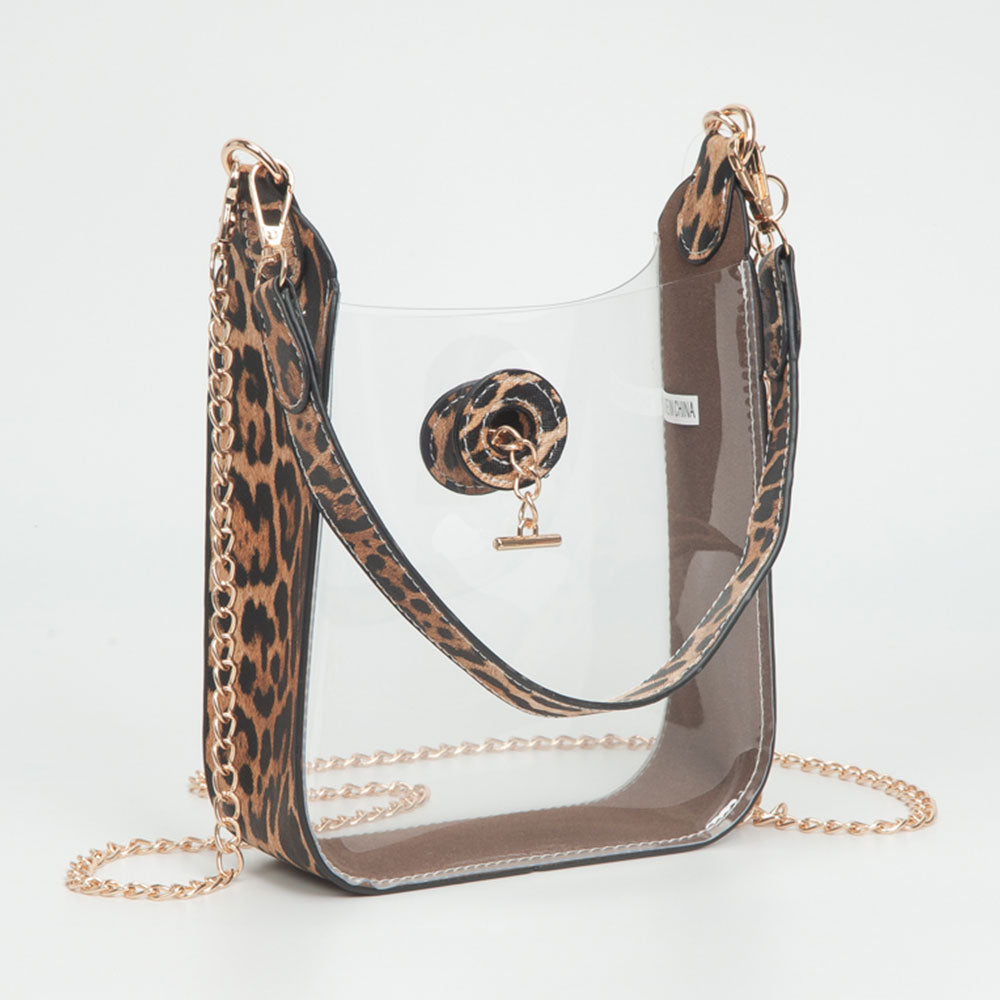 Прозрачная мини-сумка через плечо из искусственной кожи с цепочкой FASHNZFAB, чистый, леопард
Прозрачная мини-сумка через плечо из искусственной кожи с цепочкой FASHNZFAB, чистый, леопард