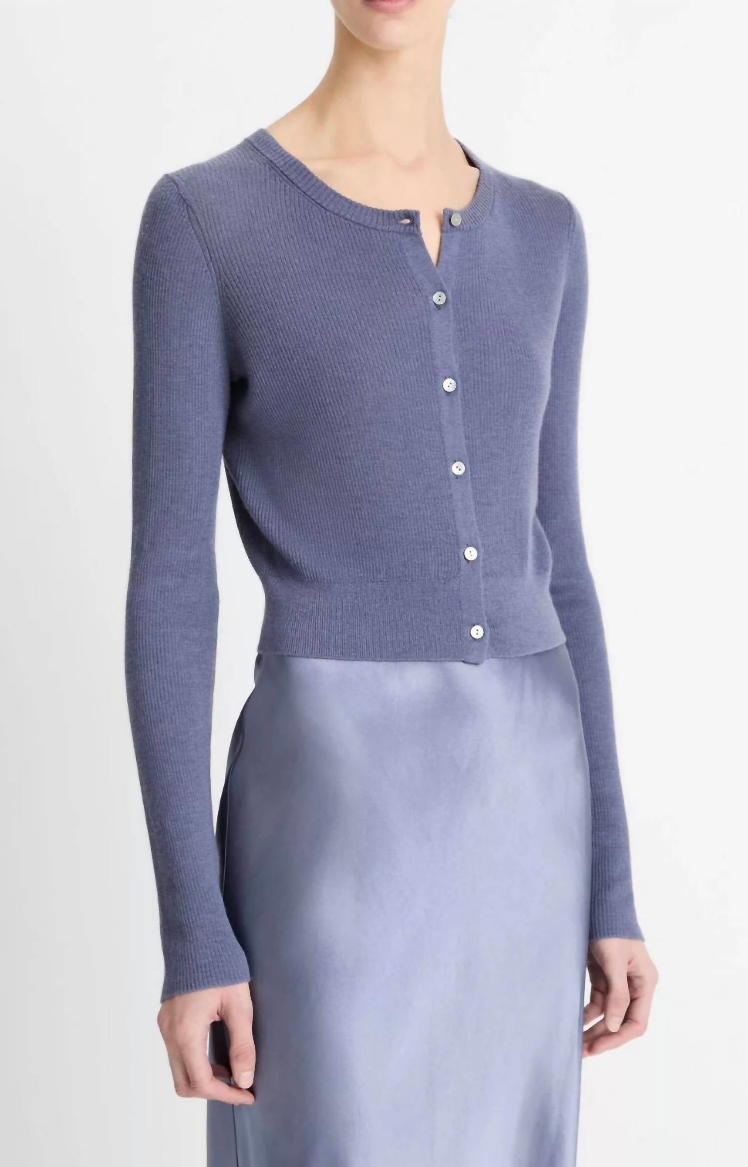 Кардиган с ажурной резинкой в цвете чертополоха Vince, Thistle
Кардиган с ажурной резинкой в цвете чертополоха Vince, Thistle