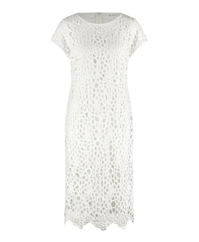 Элегантное кружевное платье с уникальным узором. Gerry Weber, белый
Элегантное кружевное платье с уникальным узором. Gerry Weber, белый