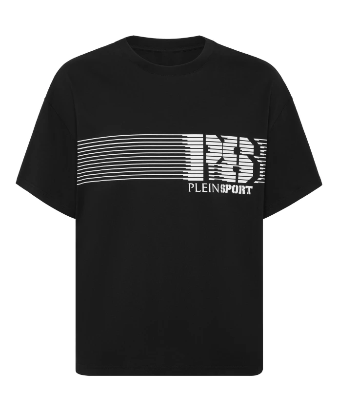 Футболка, круглый вырез, короткий рукав, логотип Plein Sport, черный
Футболка, круглый вырез, короткий рукав, логотип Plein Sport, черный
