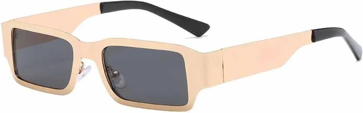 Винтажные маленькие прямоугольные солнцезащитные очки в металлической оправе для женщин и мужчин, модный тренд, уличная фотография, солнцезащитные очки UV400 TKKTLLT, Gold Gray
Винтажные маленькие прямоугольные солнцезащитные очки в металлической оправе для женщин и мужчин, модный тренд, уличная фотография, солнцезащитные очки UV400 TKKTLLT, Gold Gray