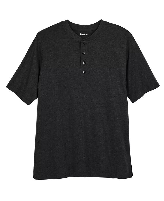 Легкая футболка на пуговицах Big & Tall без усадки KingSize, черный
Легкая футболка на пуговицах Big & Tall без усадки KingSize, черный