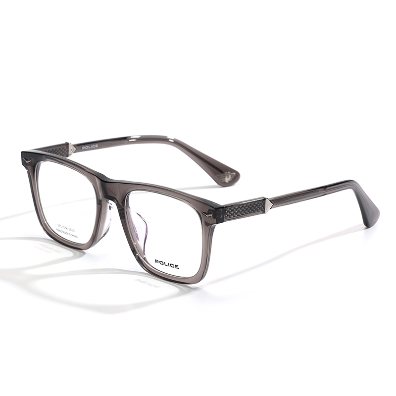 Police Пластиковая оправа квадратной формы для очков унисекс черного цвета, VPLT07K-0819\透明岩溶烟灰框 
Police Пластиковая оправа квадратной формы для очков унисекс черного цвета, VPLT07K-0819\透明岩溶烟灰框