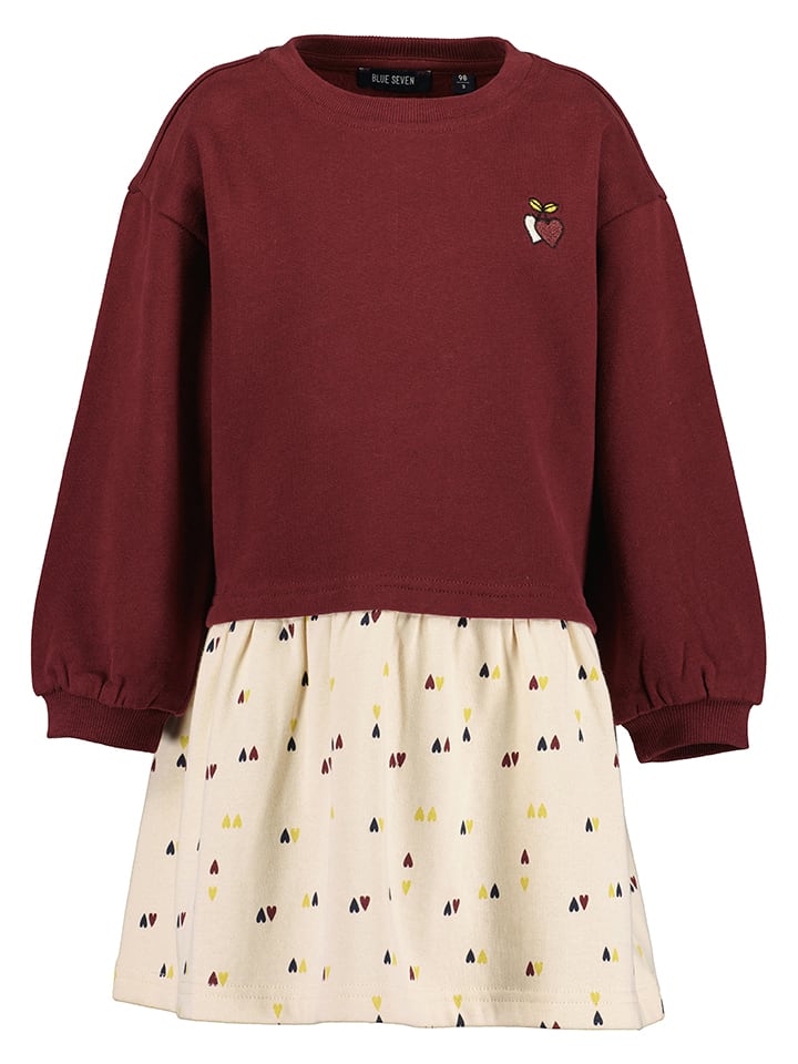 Платье-свитшот красно-бежевого цвета Blue Seven
Платье-свитшот красно-бежевого цвета Blue Seven