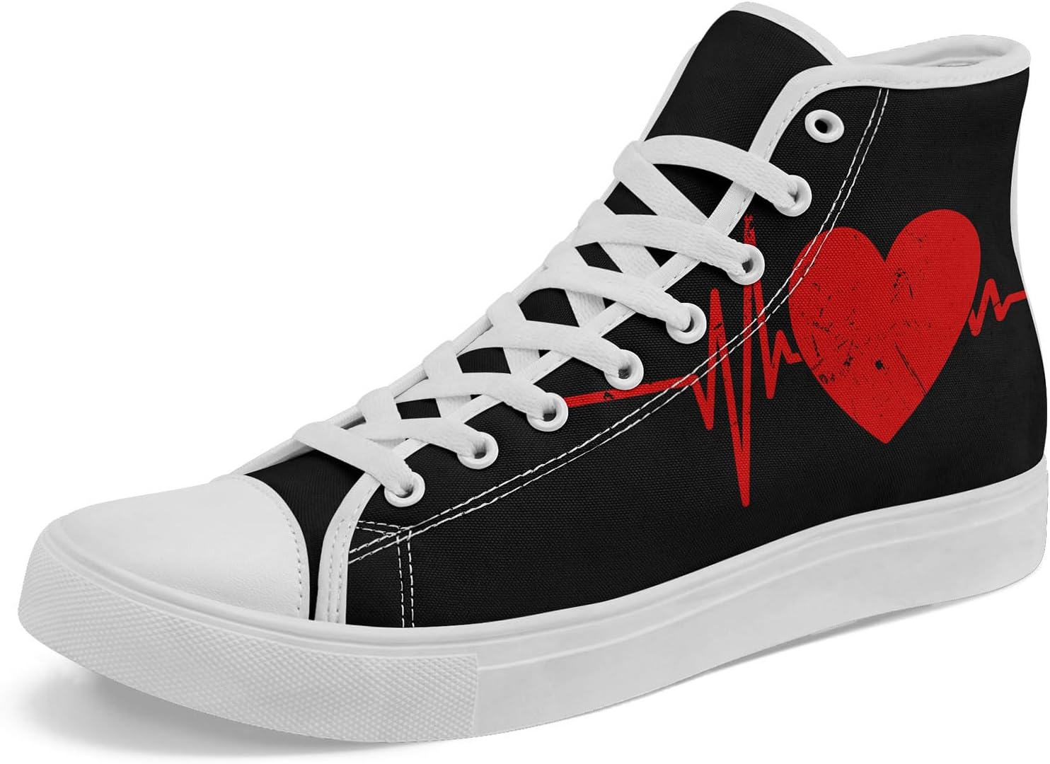 Высокие кеды для мужчин и женщин - романтический дизайн, стильные повседневные кроссовки для прогулок, модный подарок для любимого Coolcustomize, белый/красный
Высокие кеды для мужчин и женщин - романтический дизайн, стильные повседневные кроссовки для прогулок, модный подарок для любимого Coolcustomize, белый/красный