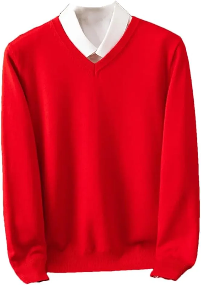 Мужской свитер из мериносовой шерсти с V-образным вырезом
Мужской свитер из мериносовой шерсти с V-образным вырезом