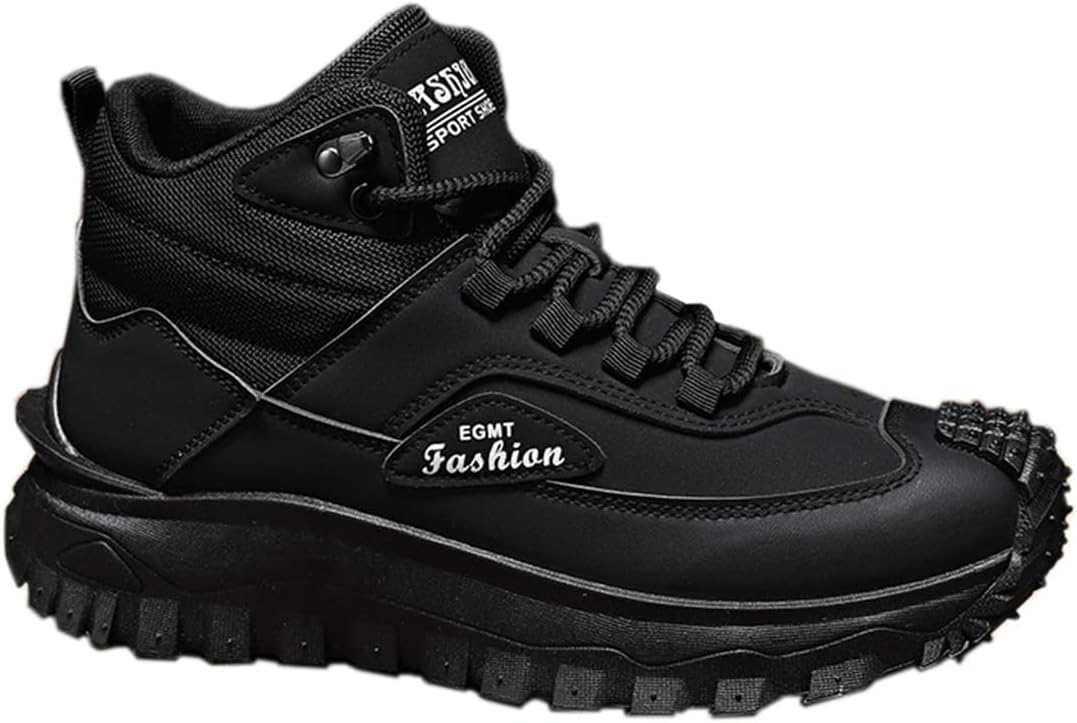 Мужские высокие модные кроссовки, повседневные спортивные прогулочные туфли с комфортной толстой подошвой Zhoupulp, черный
Мужские высокие модные кроссовки, повседневные спортивные прогулочные туфли с комфортной толстой подошвой Zhoupulp, черный