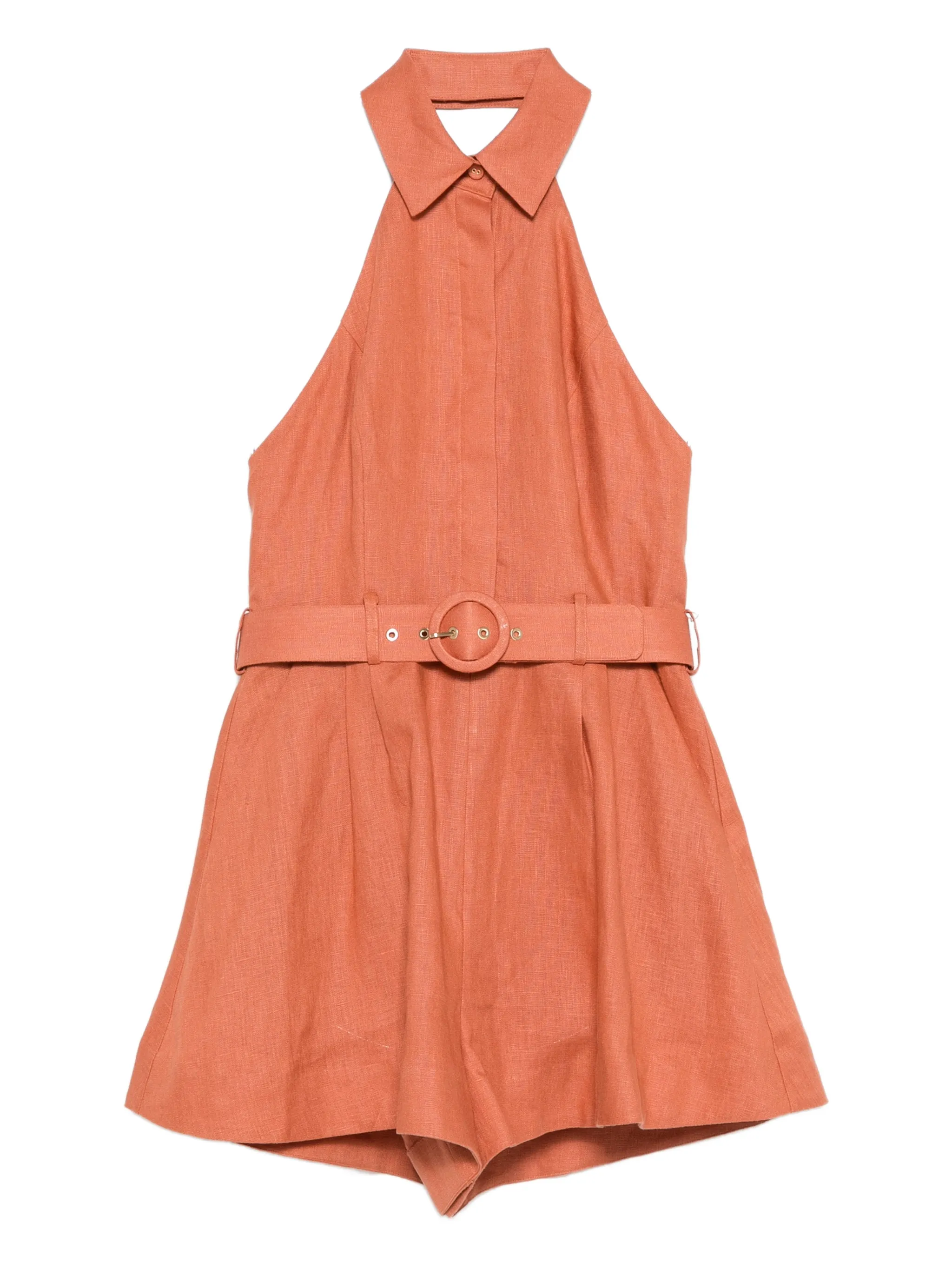 Комбинезон с поясом и вырезом халтер Zimmermann, оранжевый
Комбинезон с поясом и вырезом халтер Zimmermann, оранжевый