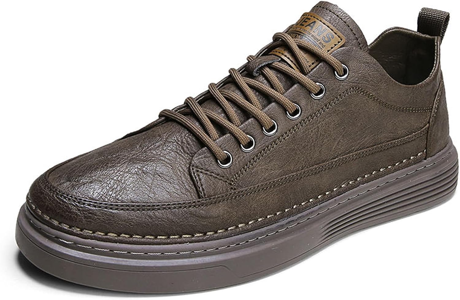 Мужские винтажные кожаные модные кроссовки, классические шнурованные плоские повседневные туфли, удобные легкие противоскользящие обувь для ходьбы Eftcal, коричневый
Мужские винтажные кожаные модные кроссовки, классические шнурованные плоские повседневные туфли, удобные легкие противоскользящие обувь для ходьбы Eftcal, коричневый