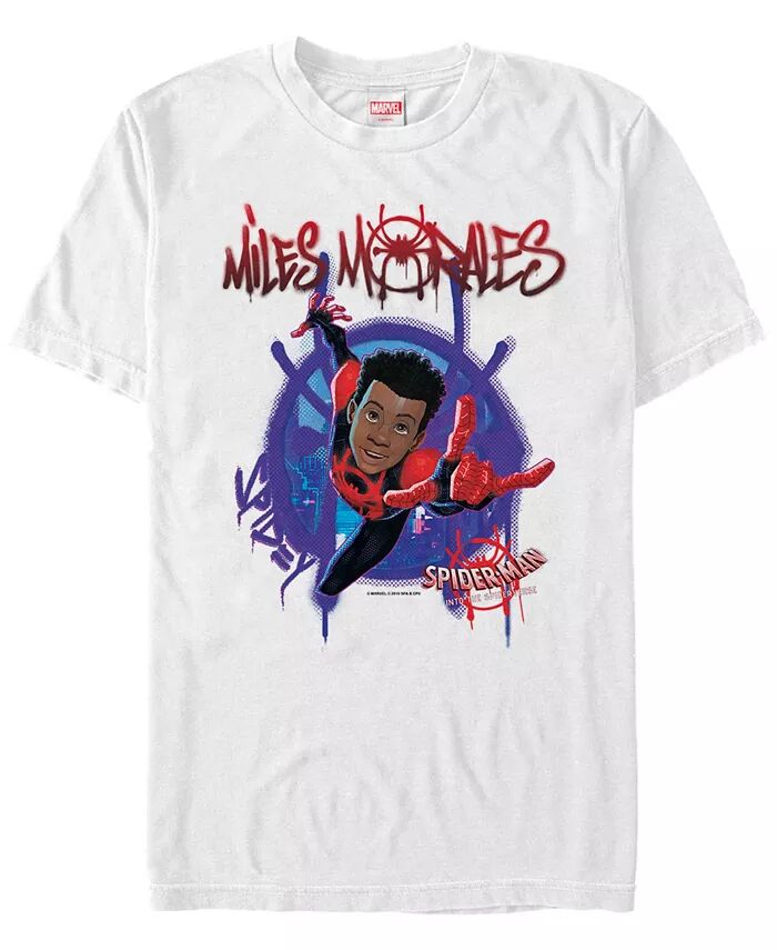 Футболка с коротким рукавом и логотипом граффити Marvel для мужчин «Человек-паук через вселенные» Майлза Моралеса Fifth Sun, белый
Футболка с коротким рукавом и логотипом граффити Marvel для мужчин «Человек-паук через вселенные» Майлза Моралеса Fifth Sun, белый