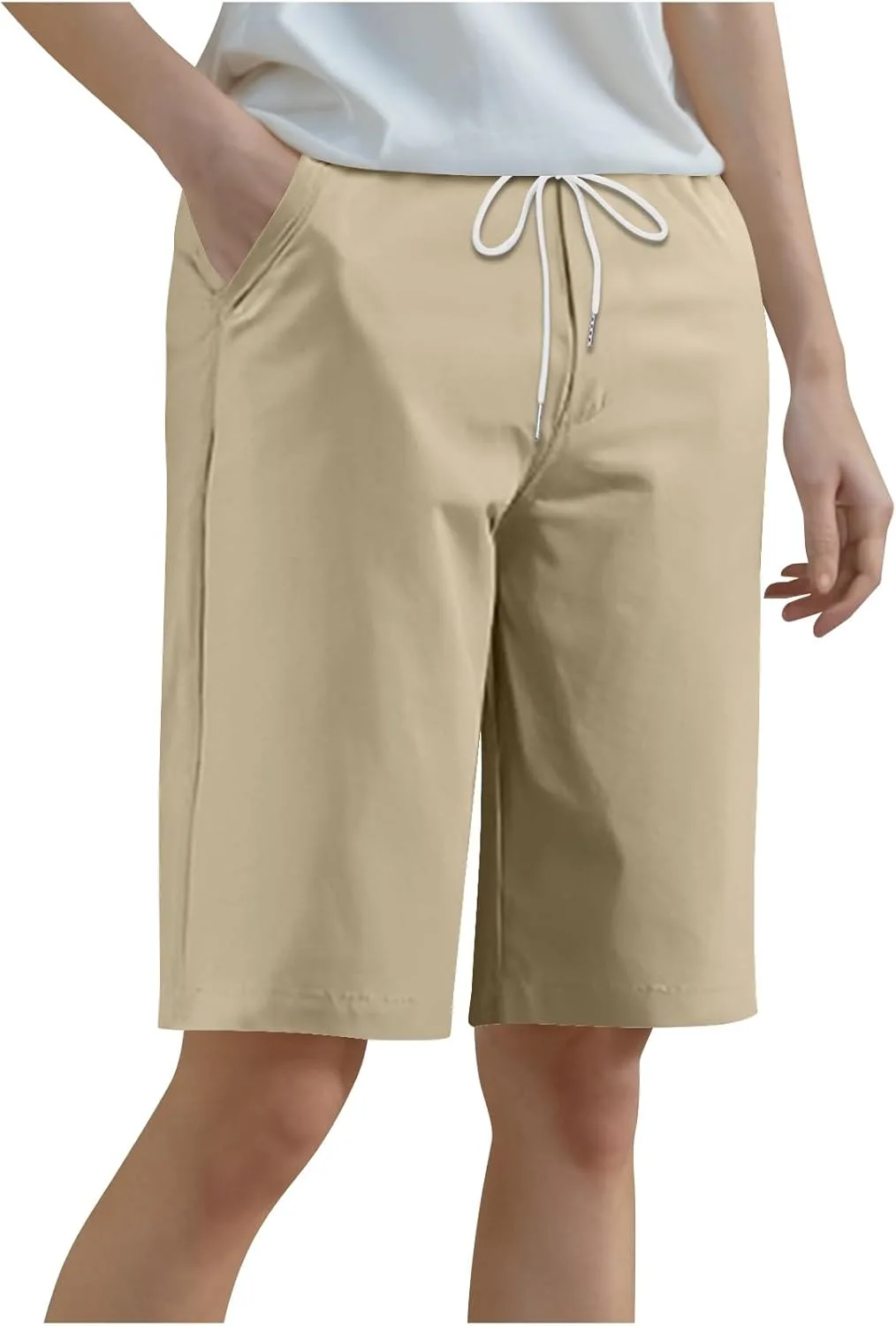 Бермуды женские High Waist с Drawstring Plus Size
Бермуды женские High Waist с Drawstring Plus Size