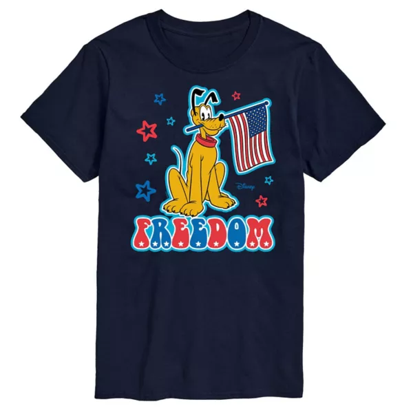 Мужская футболка с принтом «Свобода» от Pluto Disney, синий
Мужская футболка с принтом «Свобода» от Pluto Disney, синий
