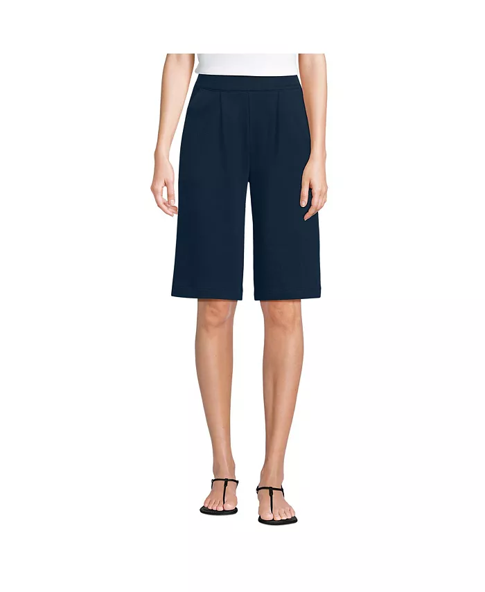 Женские спортивные трикотажные шорты-бермуды с высокой посадкой и складками 12 дюймов Lands' End, синий
Женские спортивные трикотажные шорты-бермуды с высокой посадкой и складками 12 дюймов Lands' End, синий