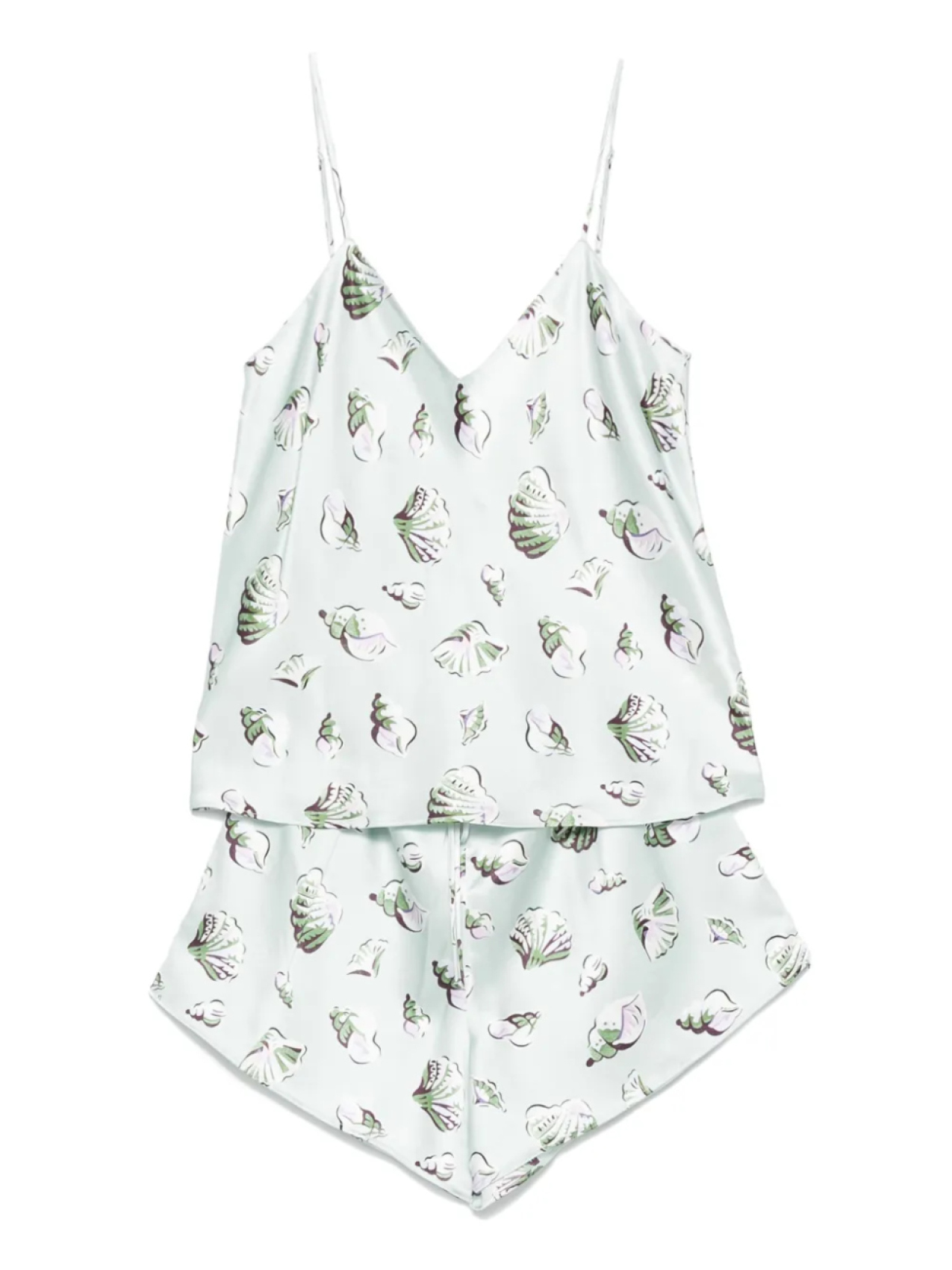 Шорты из шелка с ракушечным принтом Olivia von Halle, зеленый
Шорты из шелка с ракушечным принтом Olivia von Halle, зеленый