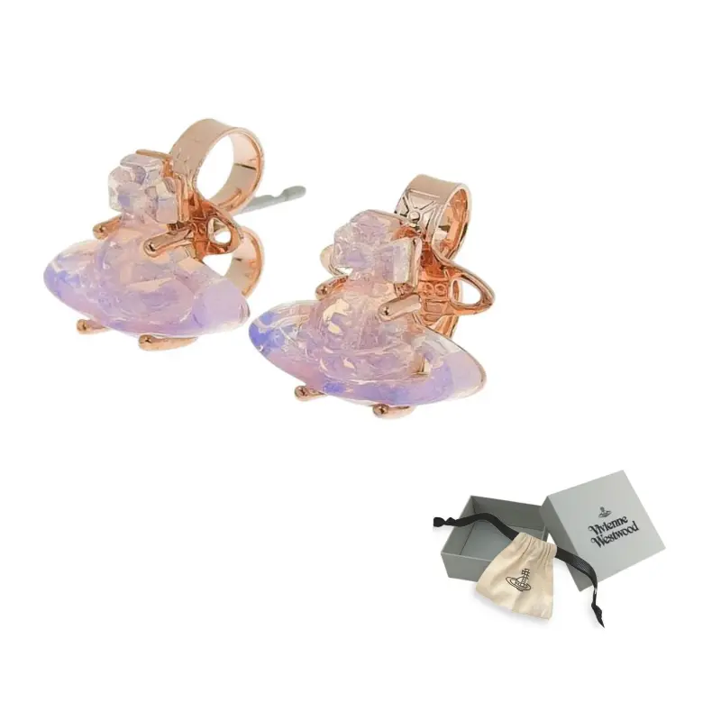 Vivienne Westwood Латунные серьги-гвоздики Women's Pink Gold/Milk Pink
Vivienne Westwood Латунные серьги-гвоздики Women's Pink Gold/Milk Pink