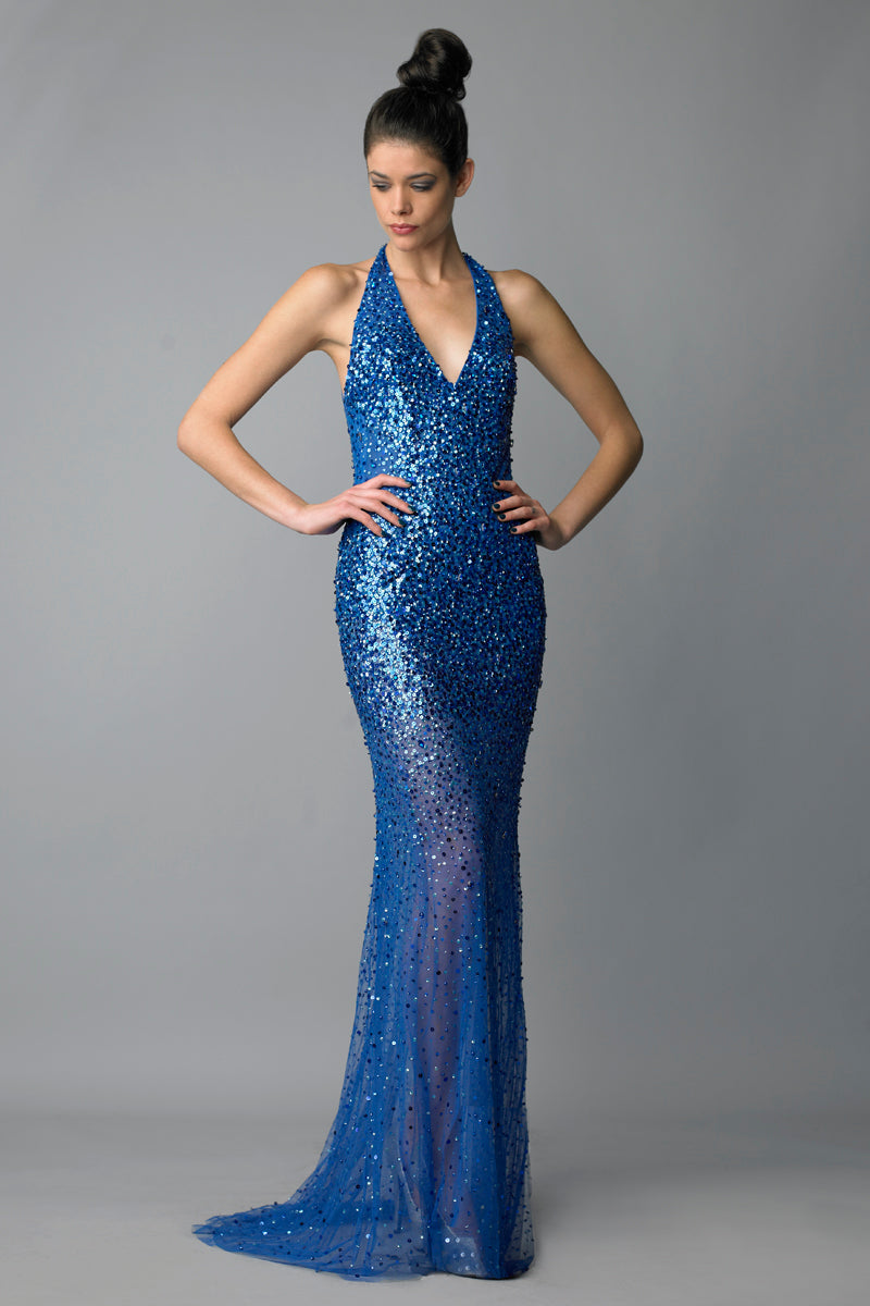 Вечернее платье с бретельками через шею, расшитое пайетками Basix Black Label, Royal
Вечернее платье с бретельками через шею, расшитое пайетками Basix Black Label, Royal