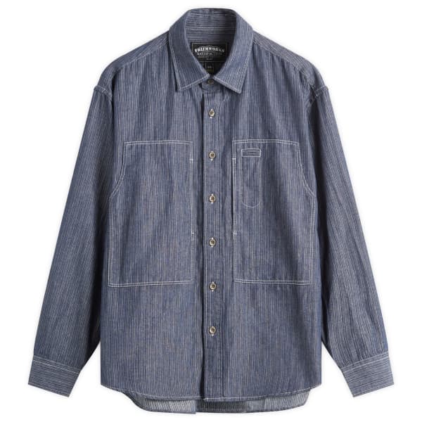 Рабочая рубашка из джинсовой ткани с карманом для плотника Frizmworks, индиго stripe
Рабочая рубашка из джинсовой ткани с карманом для плотника Frizmworks, индиго stripe