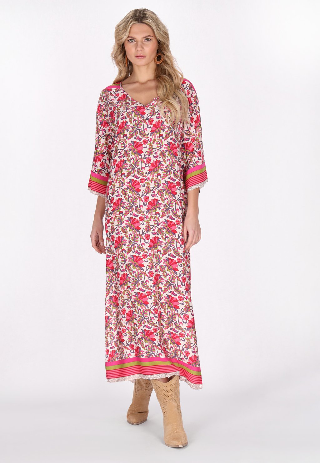 Повседневное платье usha, мультиколор 
Повседневное платье usha, мультиколор