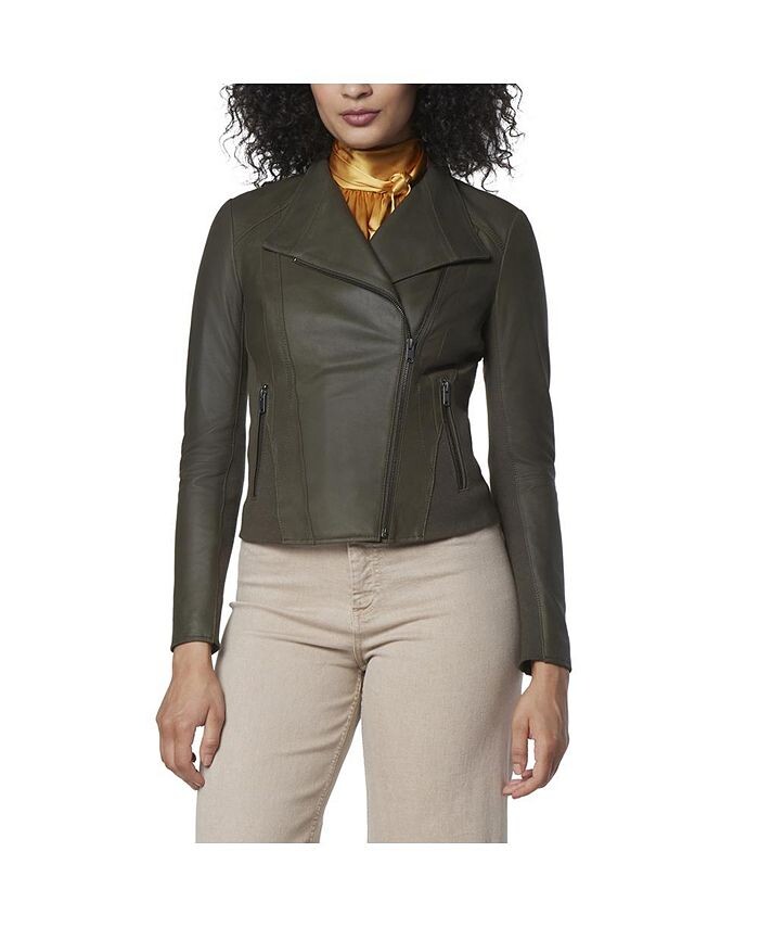 Женская асимметричная байкерская куртка Felix с воротником-крылышком Andrew Marc, зеленый
Женская асимметричная байкерская куртка Felix с воротником-крылышком Andrew Marc, зеленый