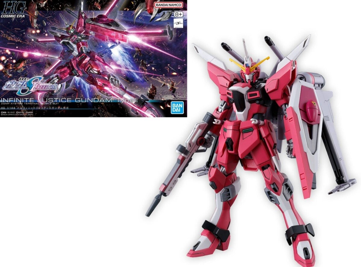 Gundam - Hg 1/144 Infinite Justice Gundam Type II - Набор моделей BANDAI
Gundam - Hg 1/144 Infinite Justice Gundam Type II - Набор моделей BANDAI
