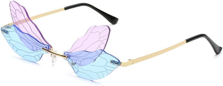 Уникальные солнцезащитные очки без оправы в форме крыла стрекозы 2027 года для женщин, винтажные очки с прозрачными линзами, популярные солнцезащитные очки для мужчин MTZJH, Purple Blue
Уникальные солнцезащитные очки без оправы в форме крыла стрекозы 2027 года для женщин, винтажные очки с прозрачными линзами, популярные солнцезащитные очки для мужчин MTZJH, Purple Blue