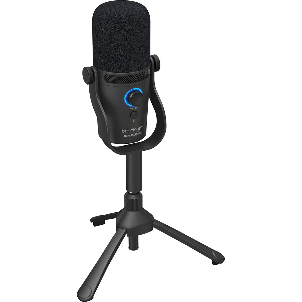 Динамический кардиоидный микрофон Behringer D2 Podcast Pro с большой диафрагмой, USB/XLR
Динамический кардиоидный микрофон Behringer D2 Podcast Pro с большой диафрагмой, USB/XLR