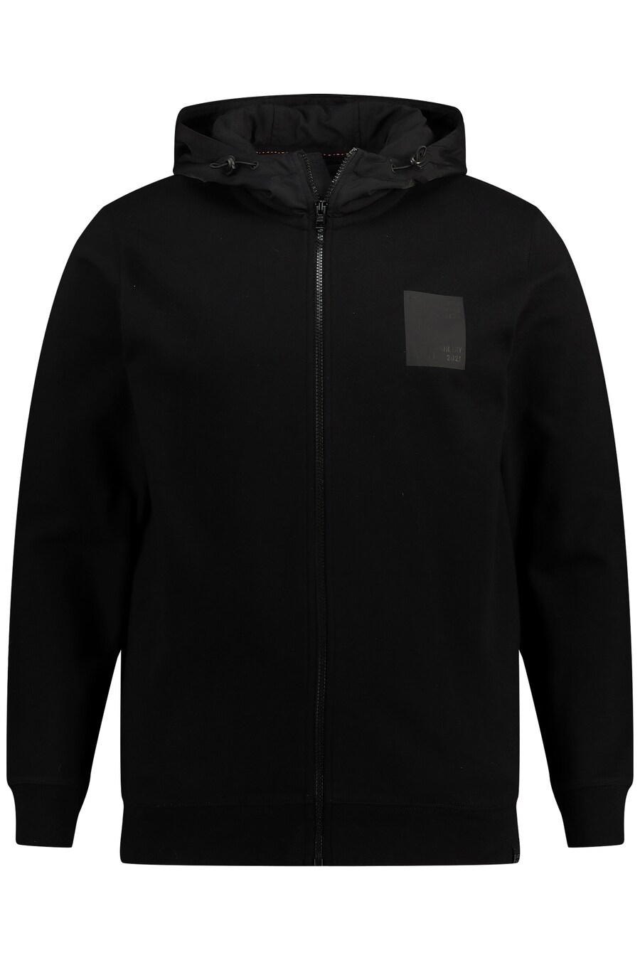 Толстовка с капюшоном на молнии STHUGE, черный 
Толстовка с капюшоном на молнии STHUGE, черный