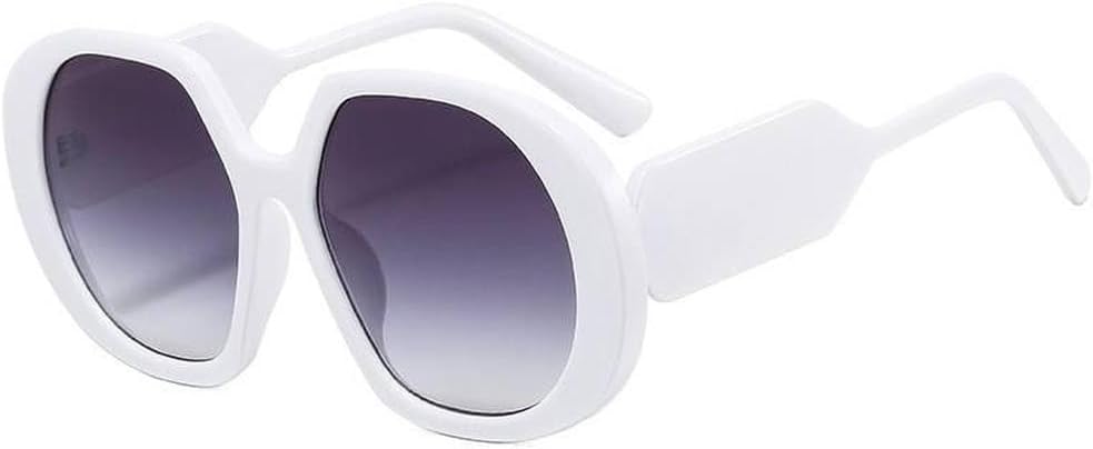 Большие солнцезащитные очки в винтажном стиле для женщин, круглые солнцезащитные очки красного цвета с защитой от УФ-излучения UV400, роскошные очки для мужчин и женщин TVTBBVV, White
Большие солнцезащитные очки в винтажном стиле для женщин, круглые солнцезащитные очки красного цвета с защитой от УФ-излучения UV400, роскошные очки для мужчин и женщин TVTBBVV, White