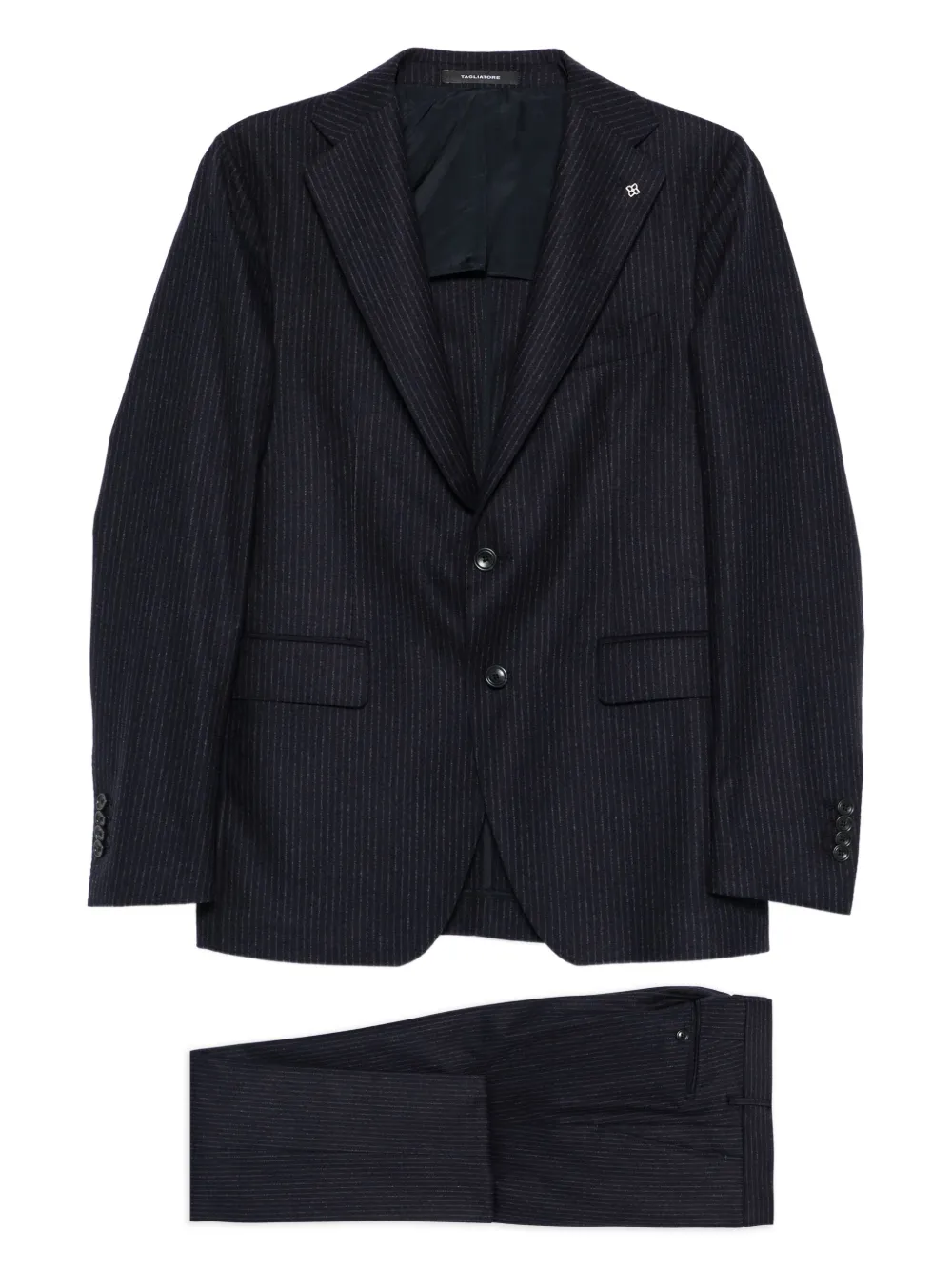 Полосатый костюм с однобортным пиджаком TAGLIATORE, синий
Полосатый костюм с однобортным пиджаком TAGLIATORE, синий