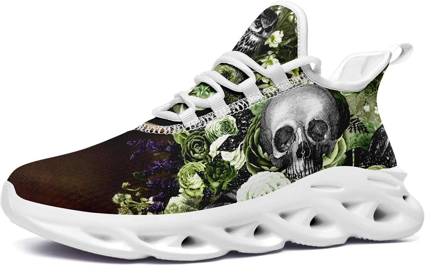 Готические кроссовки с черепом для мужчин и женщин, модные легкие спортивные кеды с уникальным панк и готическим дизайном Awsole, белый/зеленый/коричневый/серый/светло-зеленый
Готические кроссовки с черепом для мужчин и женщин, модные легкие спортивные кеды с уникальным панк и готическим дизайном Awsole, белый/зеленый/коричневый/серый/светло-зеленый