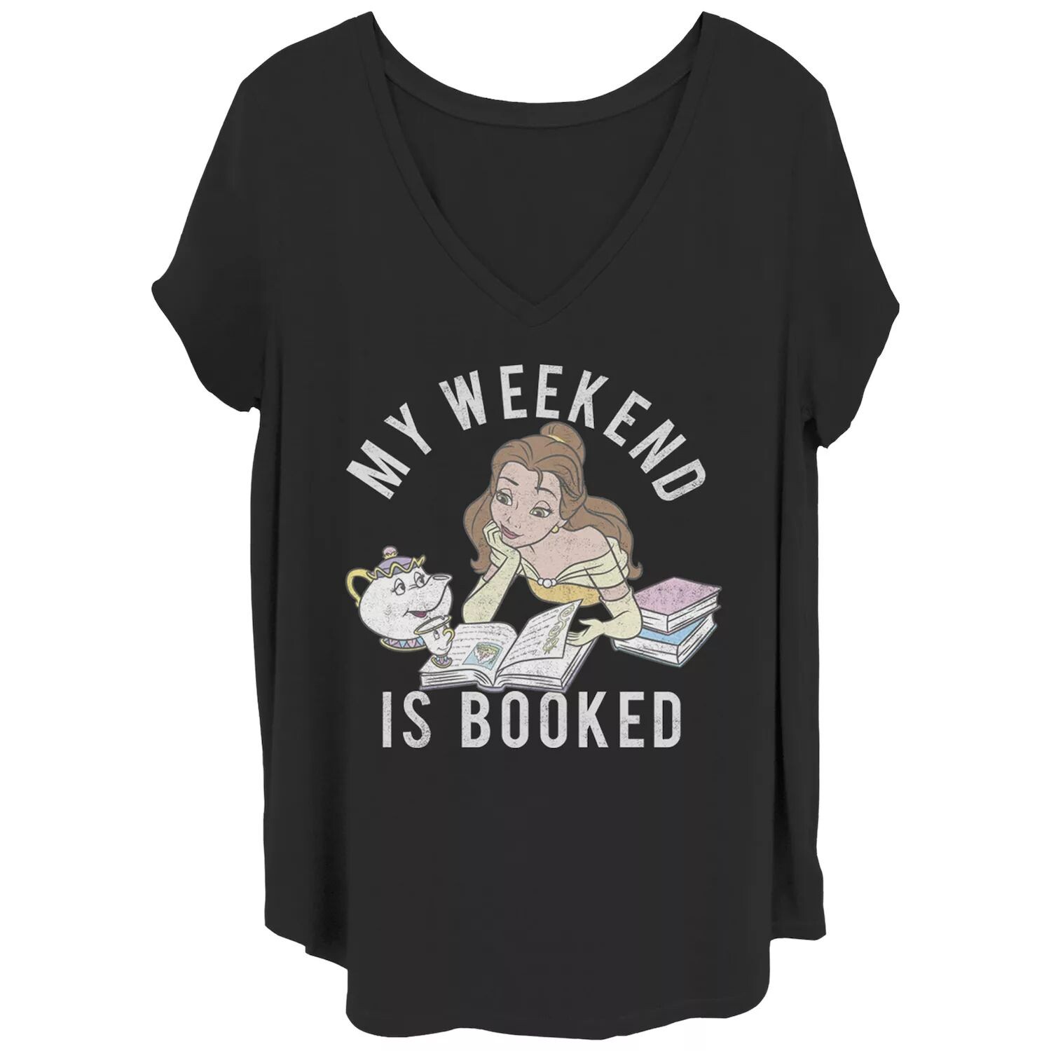 Футболка для чтения Juniors' Plus Disney «Красавица и чудовище» Licensed Character, черный
Футболка для чтения Juniors' Plus Disney «Красавица и чудовище» Licensed Character, черный