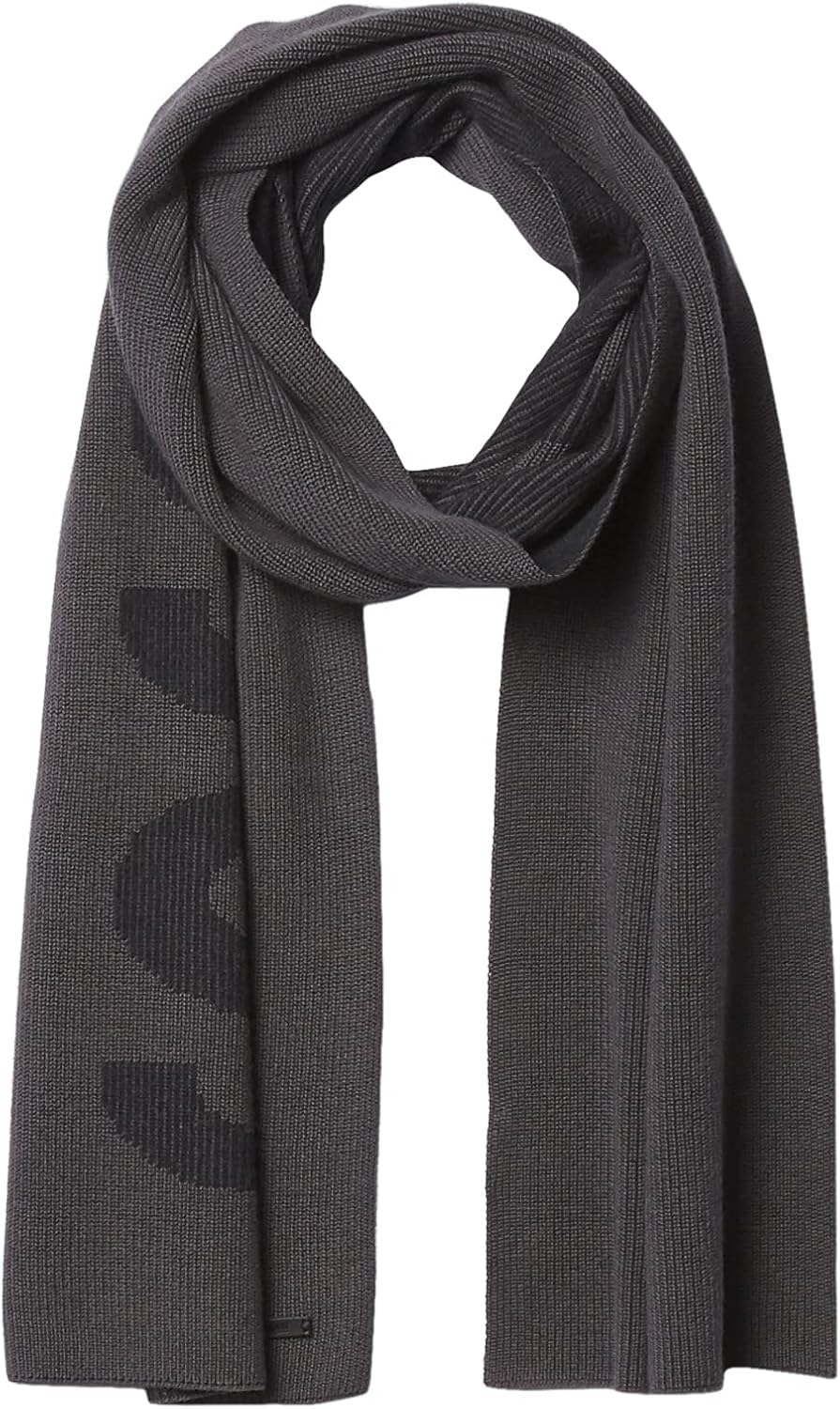 BOSS женский шарф из смесового хлопка с вертикальным логотипом Bold, Shark Grey
BOSS женский шарф из смесового хлопка с вертикальным логотипом Bold, Shark Grey