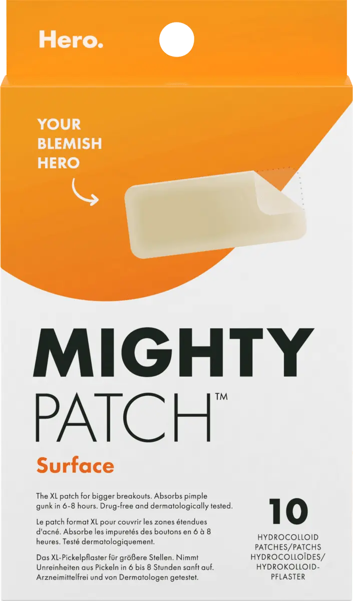 Полоски для лица Mighty Patch Surface 10 шт. Hero.
Полоски для лица Mighty Patch Surface 10 шт. Hero.