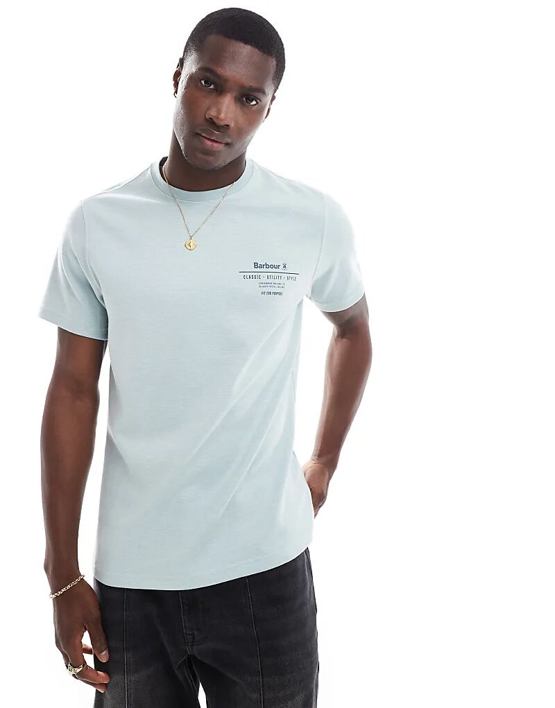 Футболка с логотипом Huckley на груди светло-синего цвета Barbour
Футболка с логотипом Huckley на груди светло-синего цвета Barbour