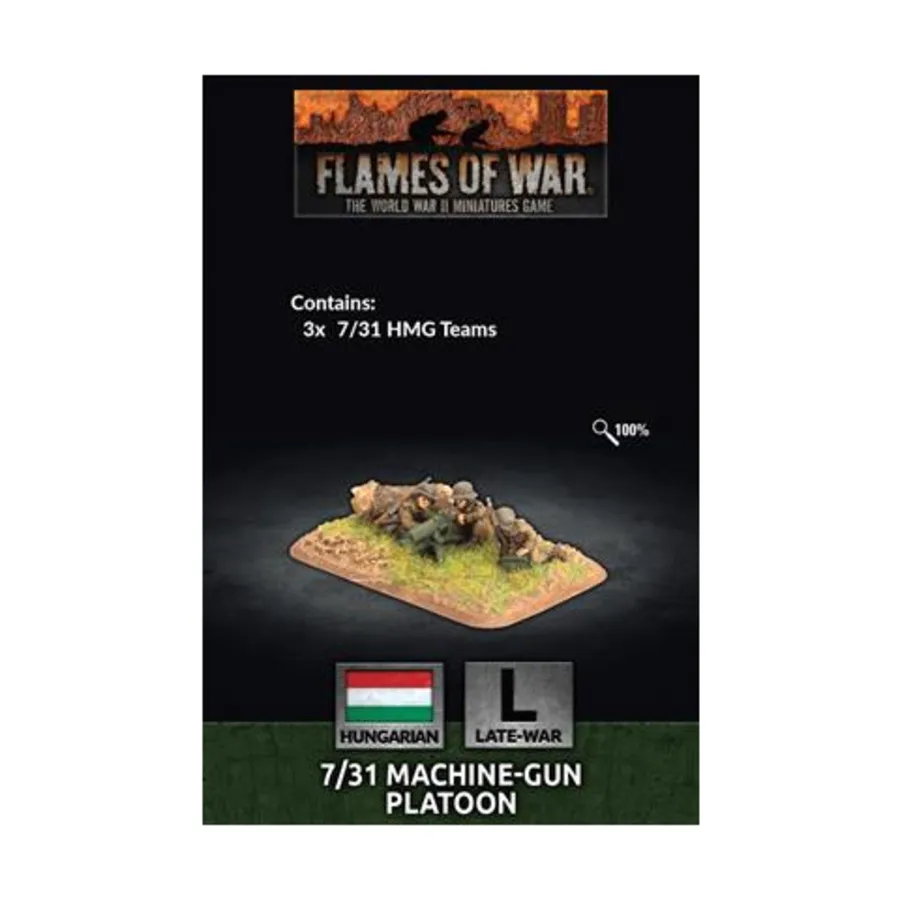 7/31 пулеметный взвод, Flames of War - WWII - Hungarian - Infantry
7/31 пулеметный взвод, Flames of War - WWII - Hungarian - Infantry