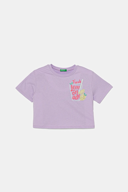 Детская хлопковая футболка United Colors Of Benetton, фиолетовый
Детская хлопковая футболка United Colors Of Benetton, фиолетовый