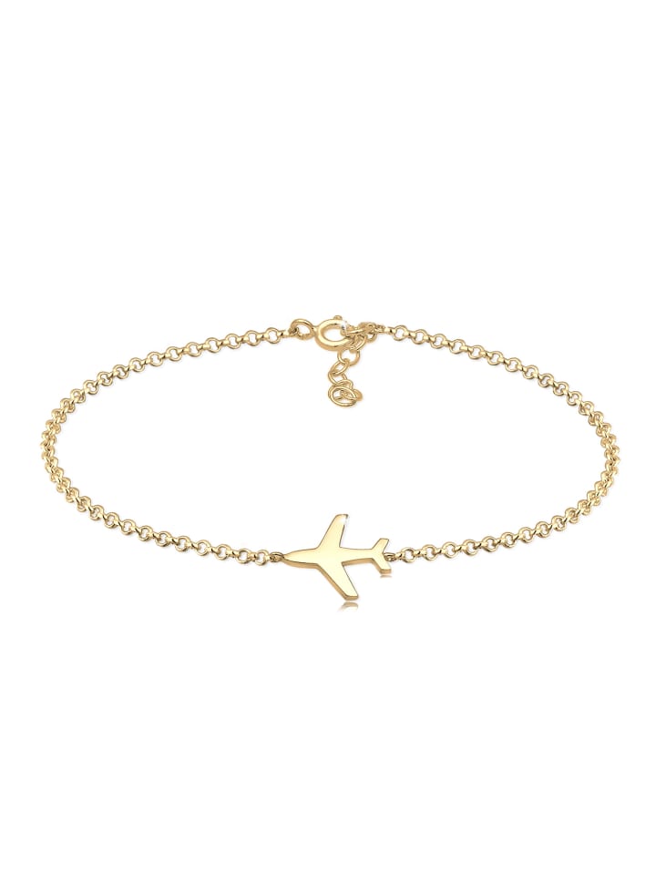 Elli Браслет в виде самолета из серебра 925 пробы с золотым покрытием
Elli Браслет в виде самолета из серебра 925 пробы с золотым покрытием