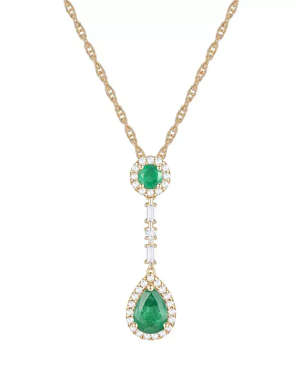 Ожерелье-Лариат длиной 18 дюймов с рубинами (1-1/6 карата) и бриллиантами (1/4 карата) из 14-каратного золота Macy'S, emerald
Ожерелье-Лариат длиной 18 дюймов с рубинами (1-1/6 карата) и бриллиантами (1/4 карата) из 14-каратного золота Macy'S, emerald