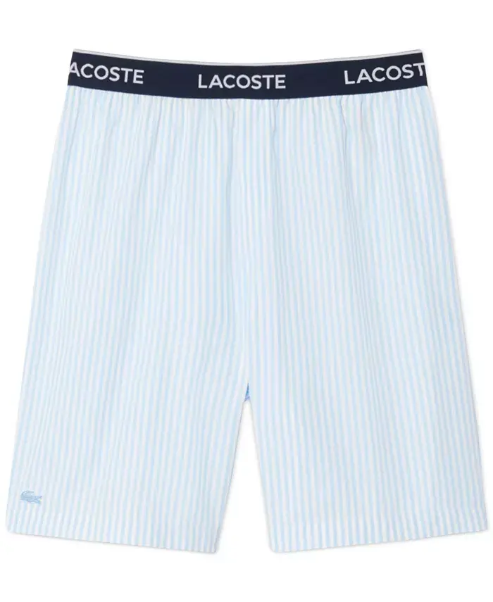 Мужские пижамные шорты в полоску Lacoste, синий
Мужские пижамные шорты в полоску Lacoste, синий