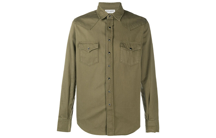 Рубашка мужская зеленая Saint Laurent, зеленый
Рубашка мужская зеленая Saint Laurent, зеленый