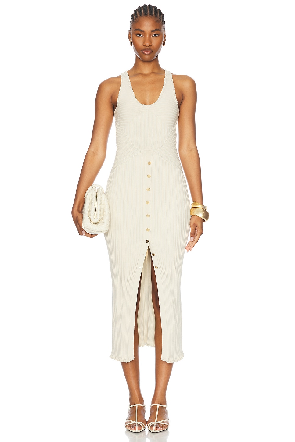 Вязаное платье без рукавов Rabanne, Ecru
Вязаное платье без рукавов Rabanne, Ecru